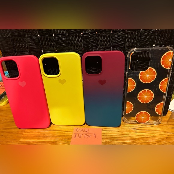 Phone case bundle- iPhone 12 Pro Max but can fit others also. - Picture 1 of 1